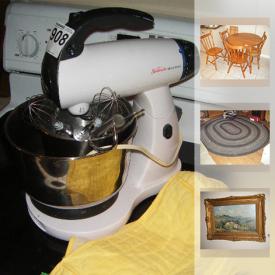 MaxSold Auction: This online auction features artwork and decor, household furniture, portable air conditioner, quality wooden furniture, dishware and small appliances, golf clubs and much more!